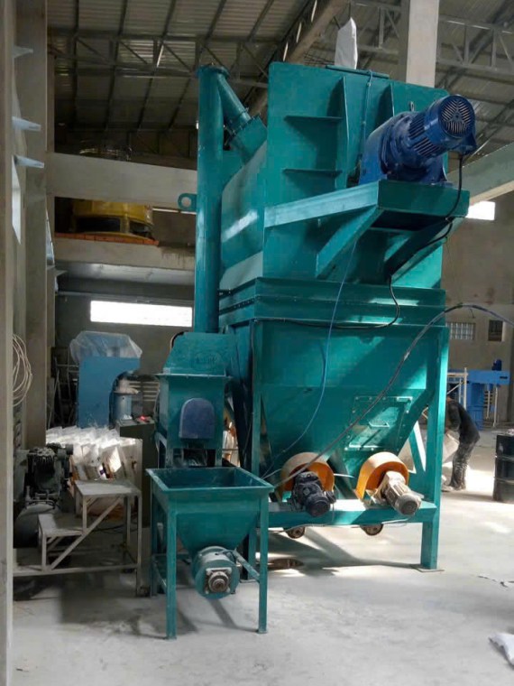 Máy trộn 2 tấn có cân đóng bao